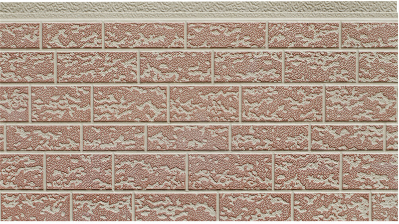   Panneau sandwich AC2-002 à motif de grandes briques 