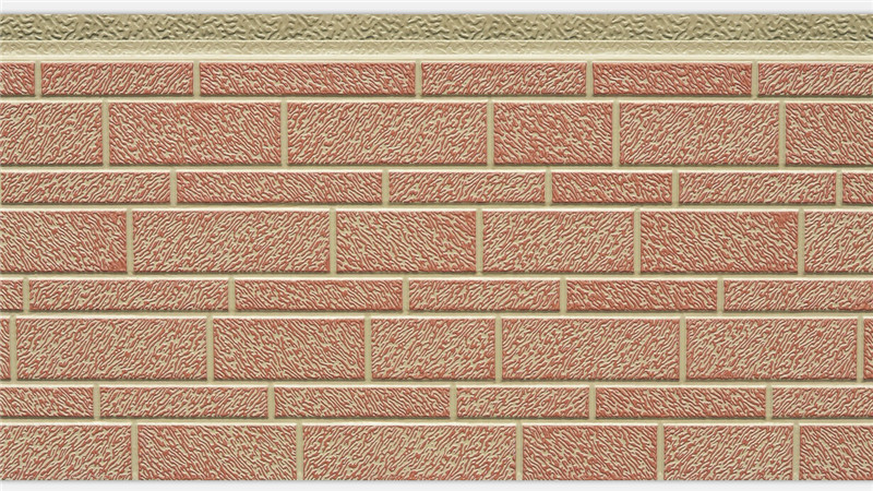Panneau sandwich à motif de petites briques AC1-002